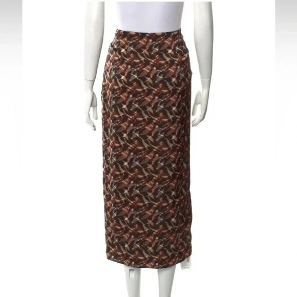 Jason Wu animal print midi length skirt sz L - Picture 7 of 7